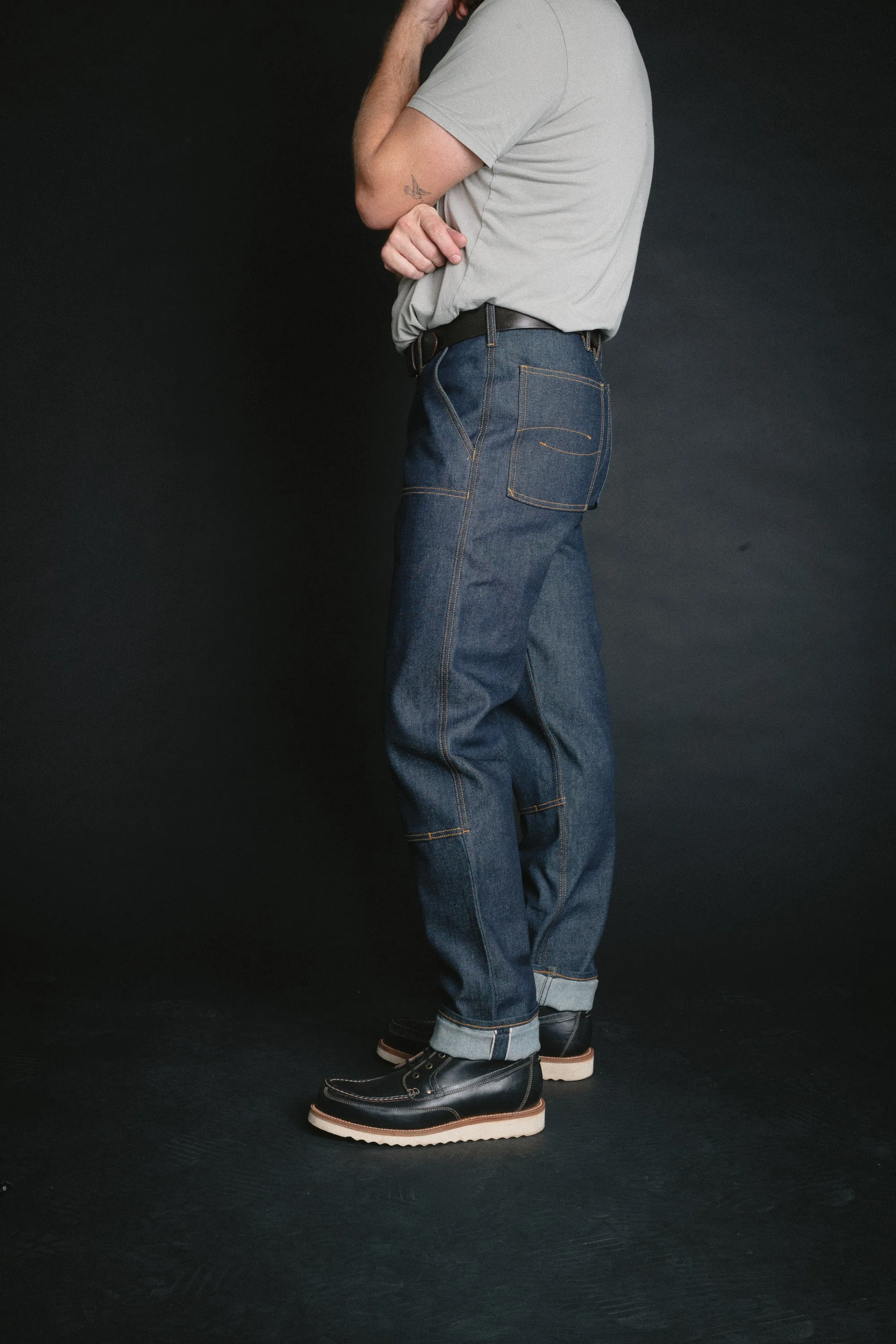 Double Front Work Trouser - 14oz Vidalia Selvedge Denim - Overstock