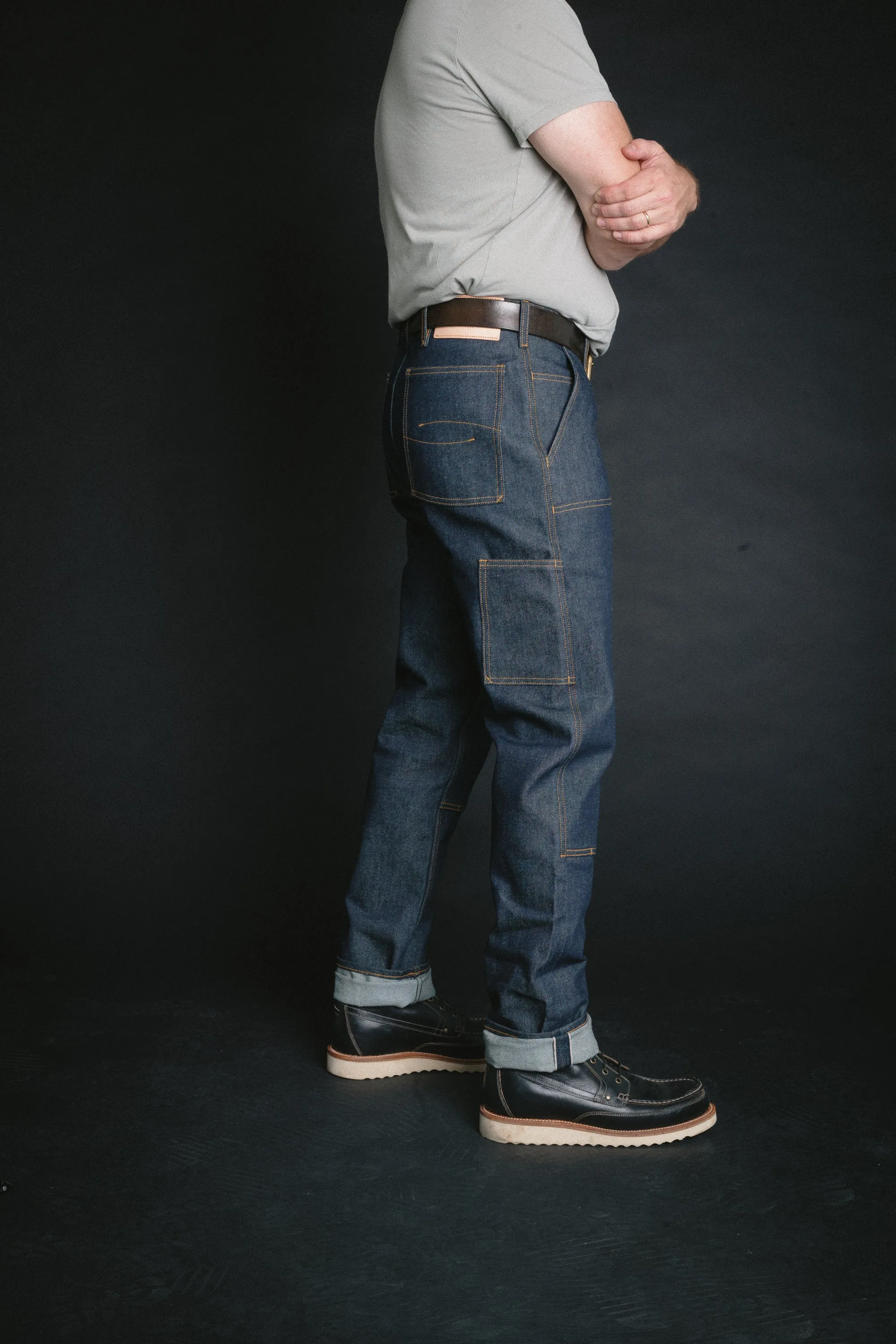Double Front Work Trouser - 14oz Vidalia Selvedge Denim - Overstock