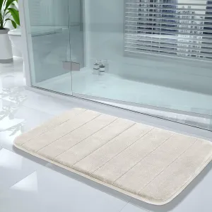 Drimat Memory Foam Bath Mat Cream