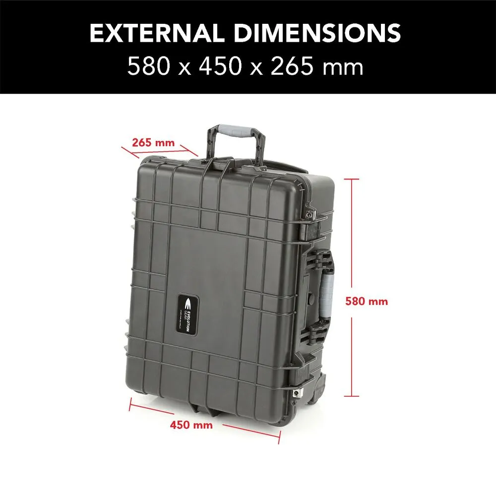 Evolution Gear HD Series Trolley Camera & Drone Hard Case 5520 - Black