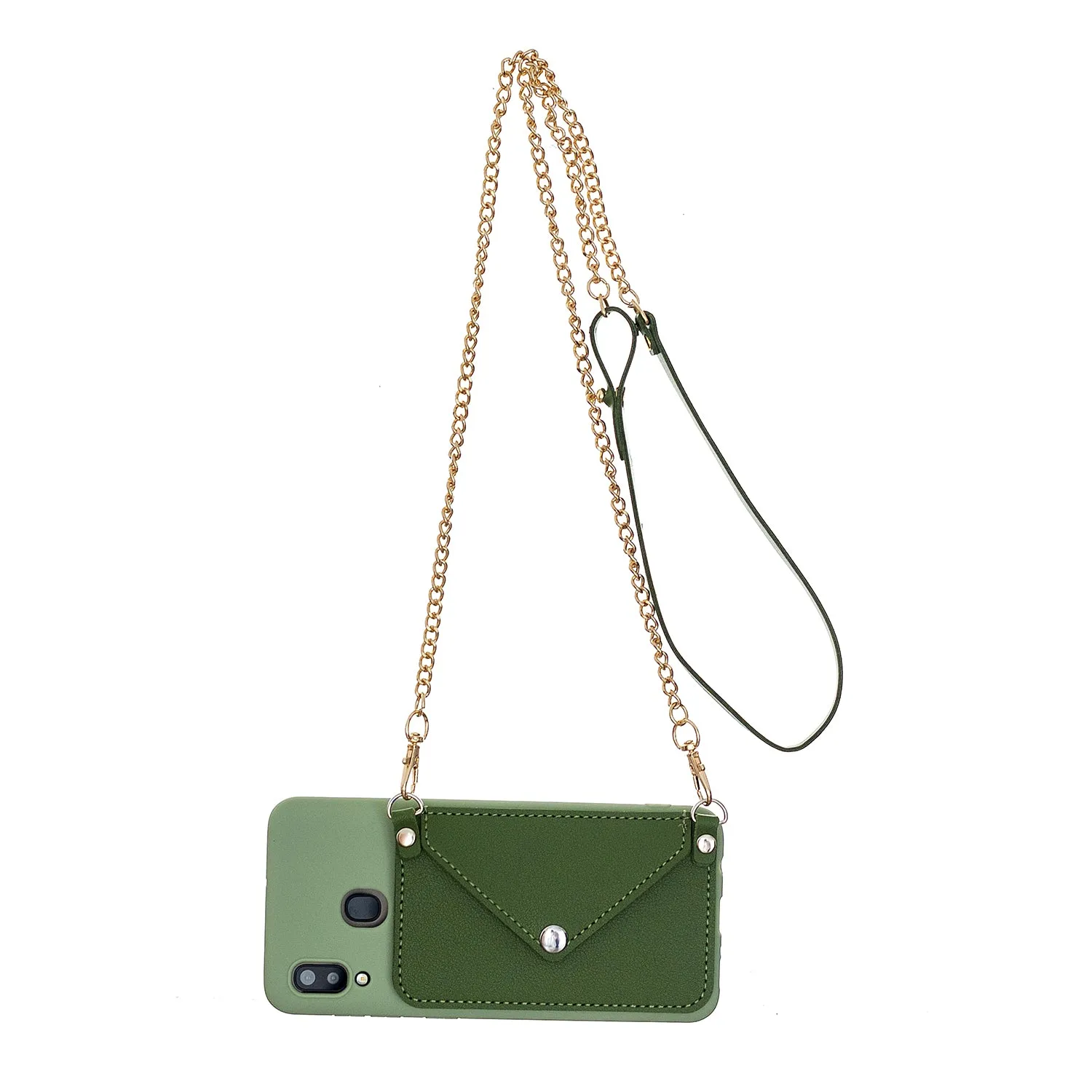 For HUAWEI P20/ P20 Lite/P20 Pro Mobile Phone Cover with Pu Leather Card Holder   Hand Rope   Straddle Rope black