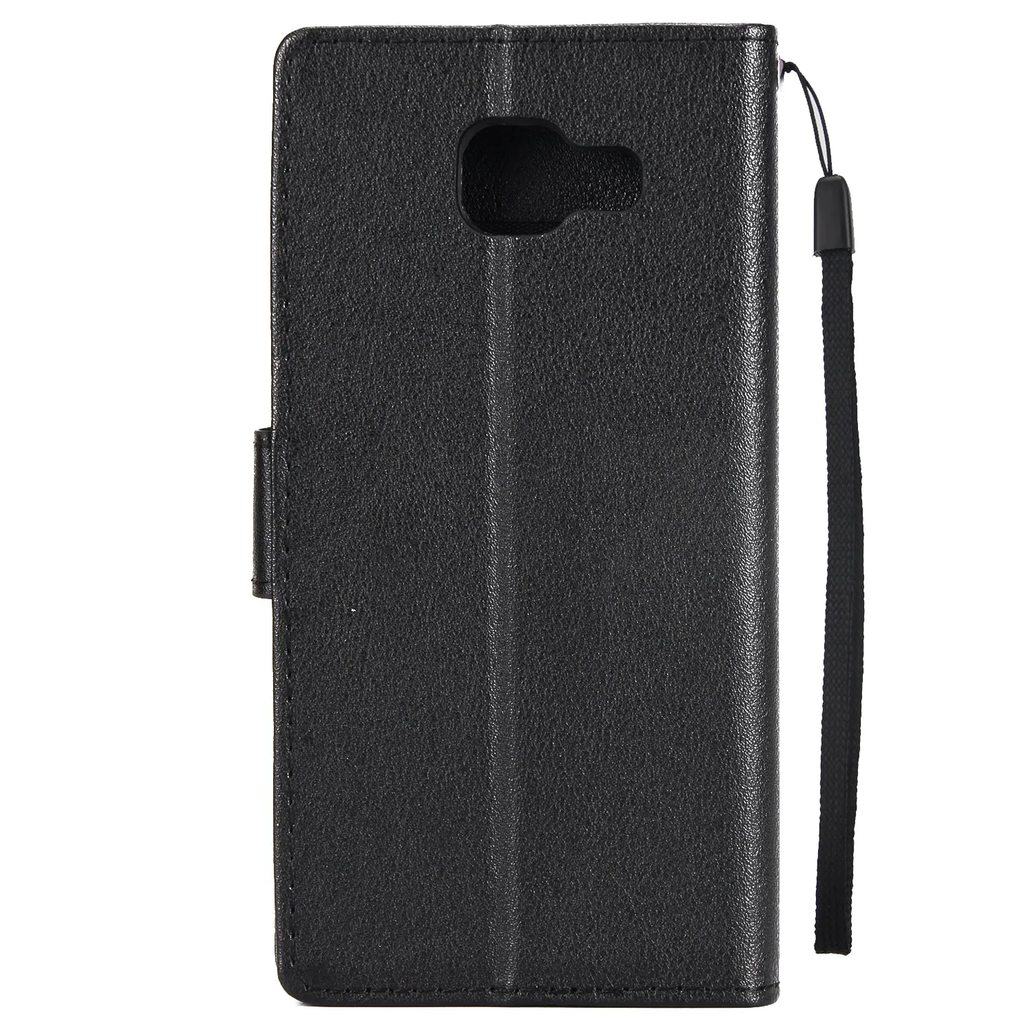 For Samsung A7 2017/A720 PU Leather Cell Phone Case Protective Cover Shell with Buckle Golden