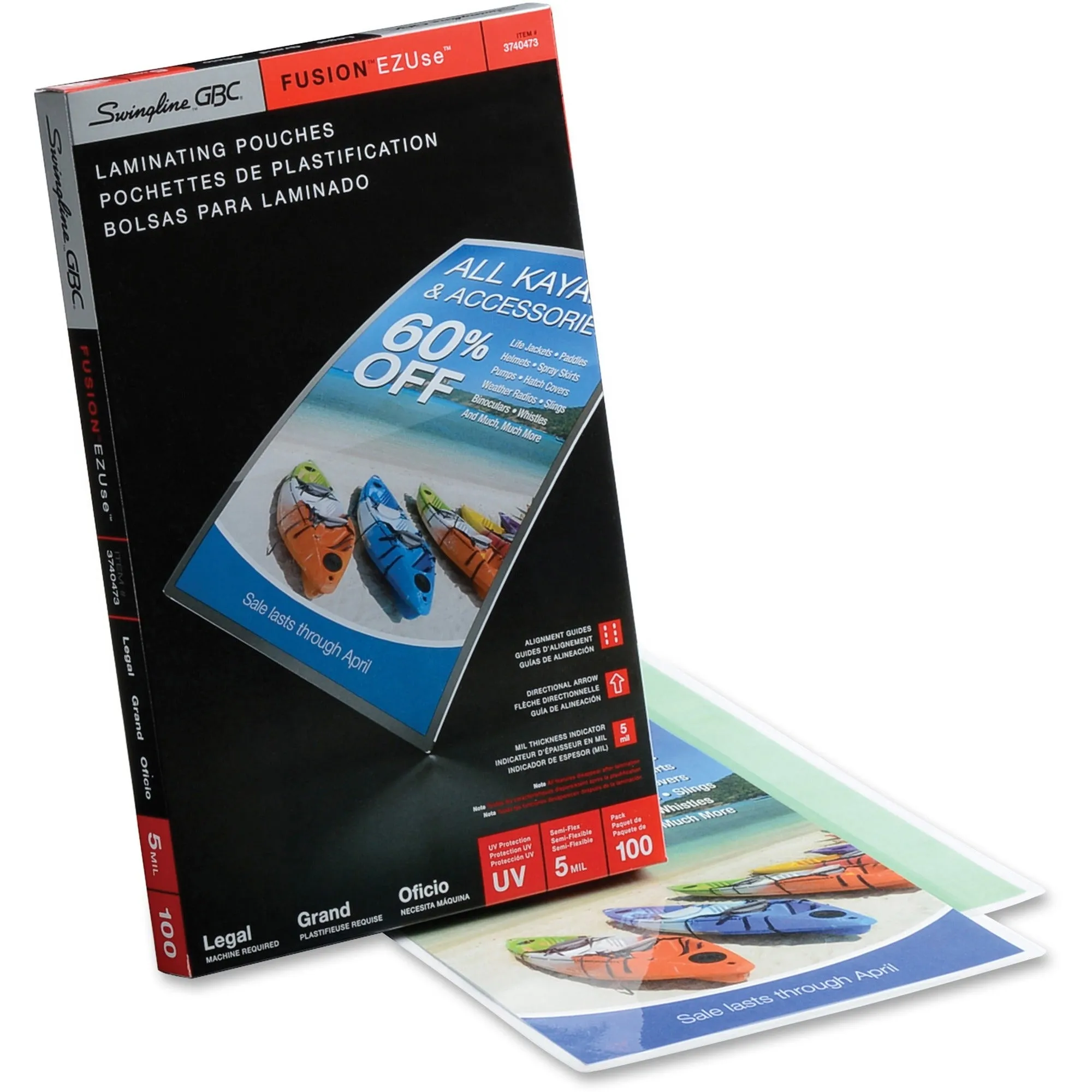 GBC Fusion EZUse Laminating Pouches