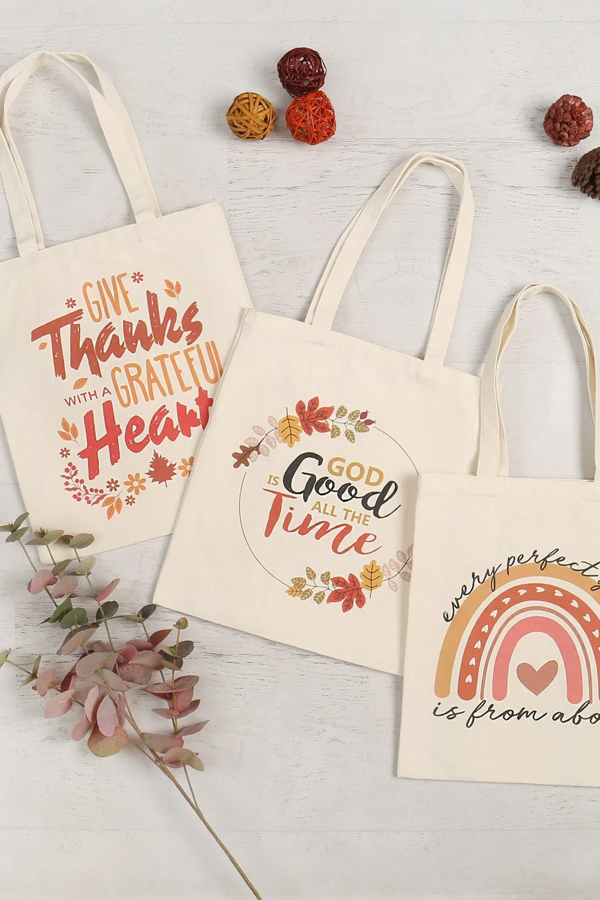 GOD IS GOOD ALL THE TIME PRINT TOTE BAG
