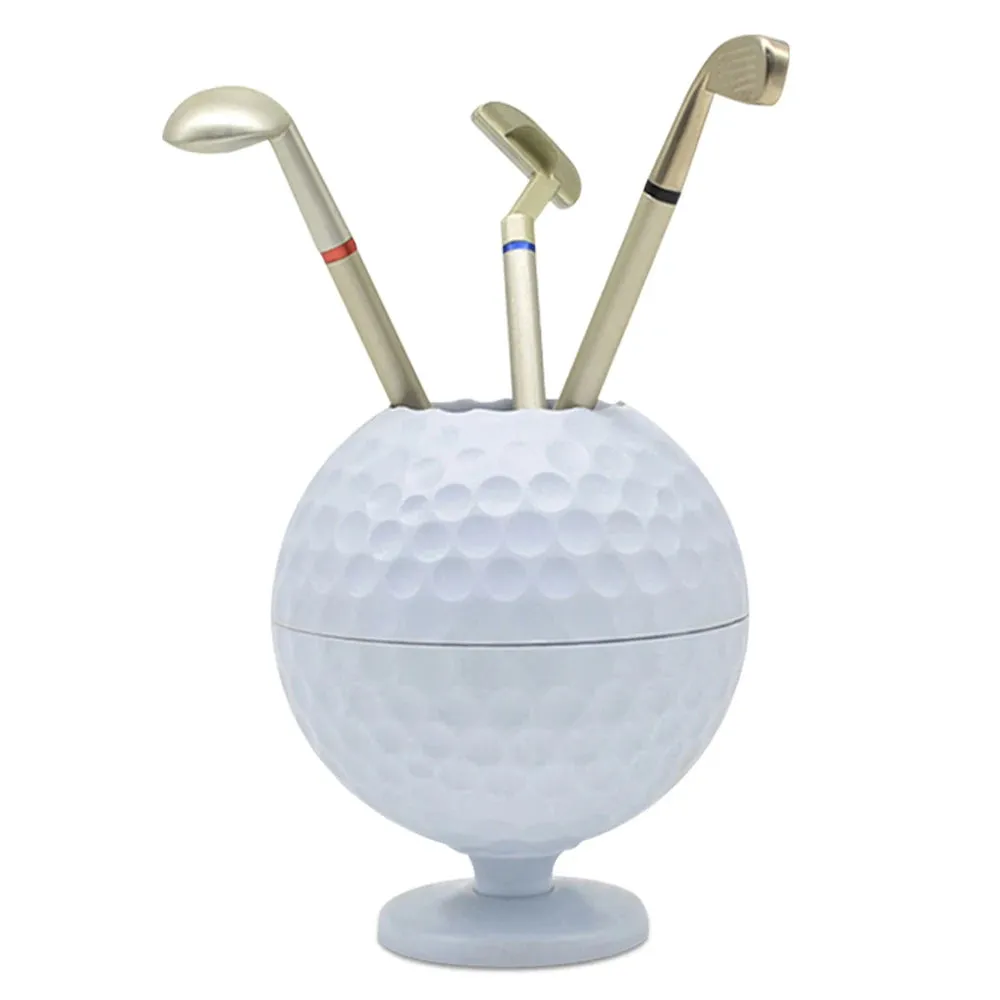 Golf Themed Pen Holder and Golf Club Pens