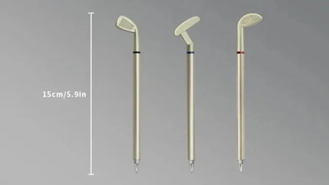 Golf Themed Pen Holder and Golf Club Pens