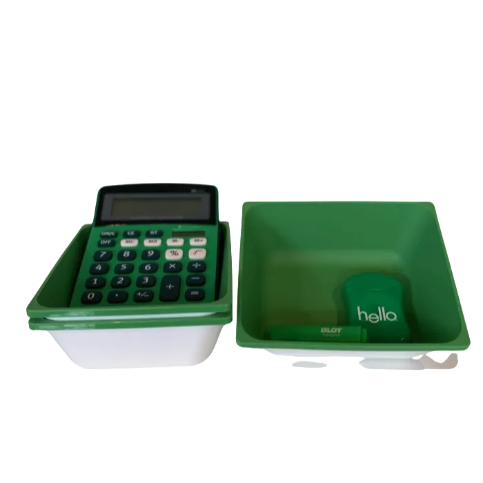 Green Drawer Inserts w/ Items