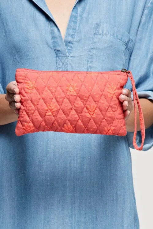 Heritage Embroidered Makeup Pouch