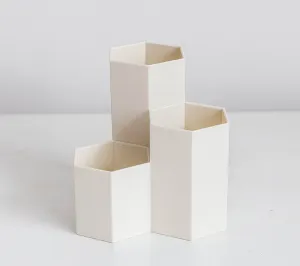 Homlly Hexagon Pen Makeup Container Holder