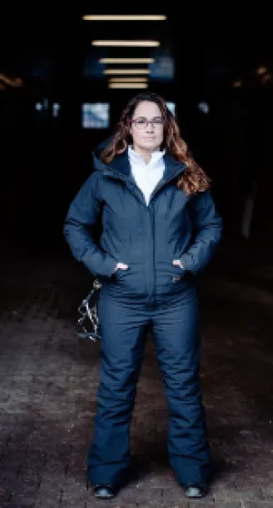 Hooded Winter Insulated Jumpsuit - Caviar
