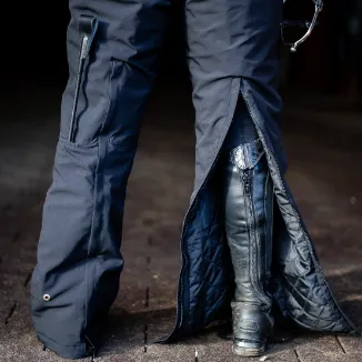 Hooded Winter Insulated Jumpsuit - Caviar