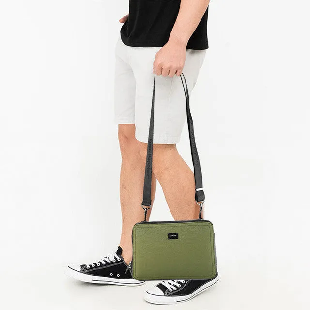 Hush Puppies Bags Pria Mario Clutch/Messenger Bag In Green