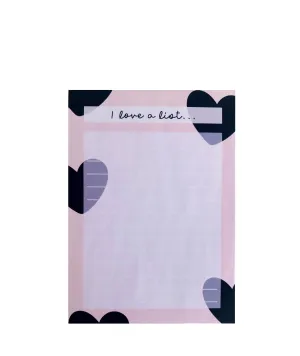I LOVE A LIST NOTEPAD