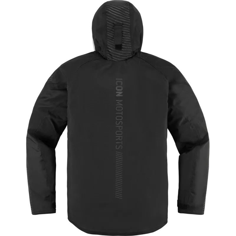 Icon PDX3 Womens Motorcycle Waterproof Jacket - Black