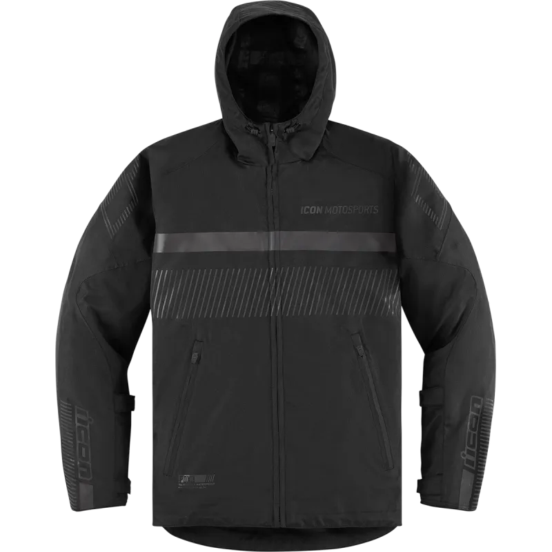Icon PDX3 Womens Motorcycle Waterproof Jacket - Black