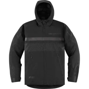 Icon PDX3 Womens Motorcycle Waterproof Jacket - Black