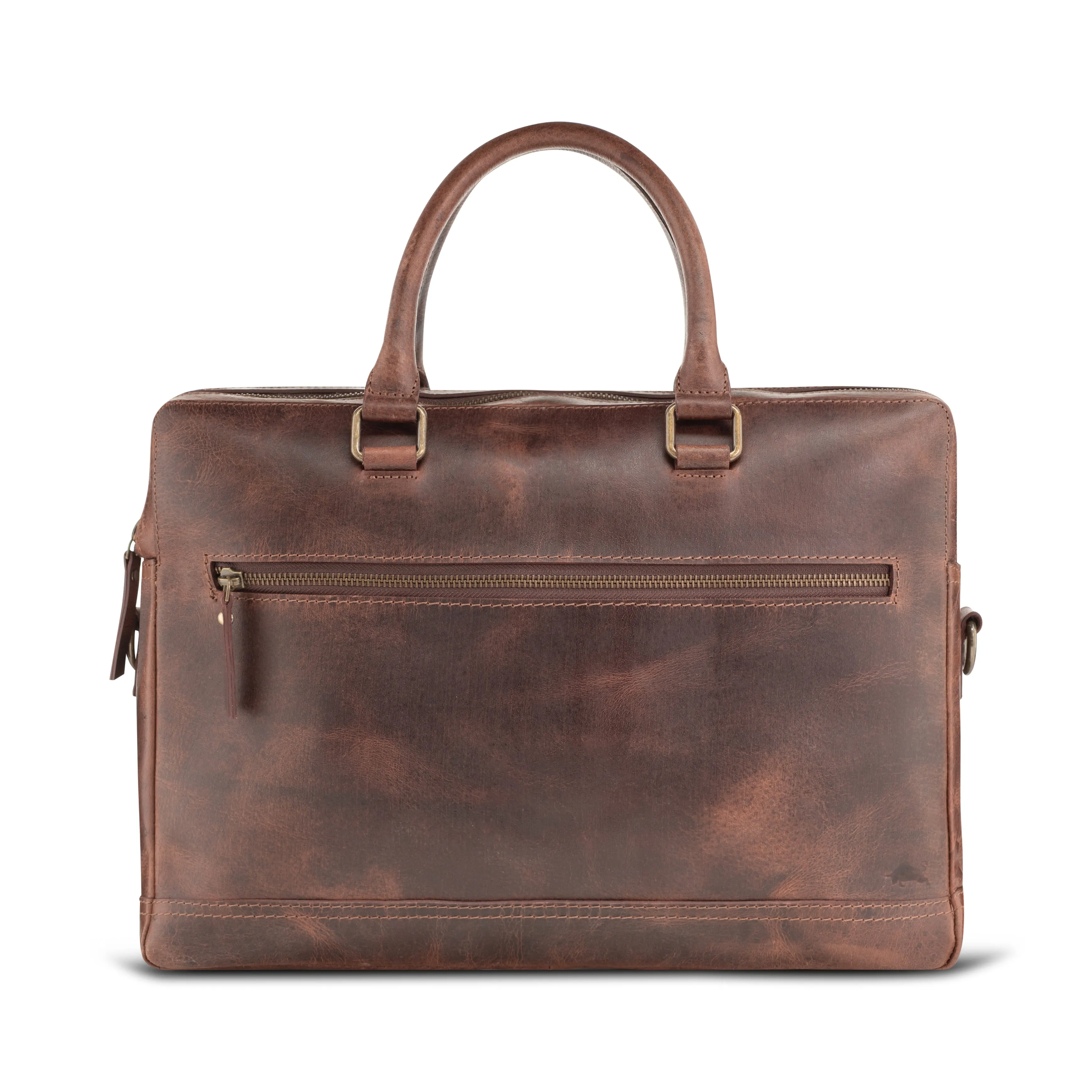 Indigo Buffalo Leather Briefcase