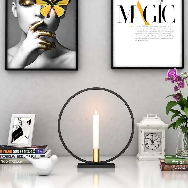 Iron Lotus Candlestick – Elegant & Durable Holder for Long Candles