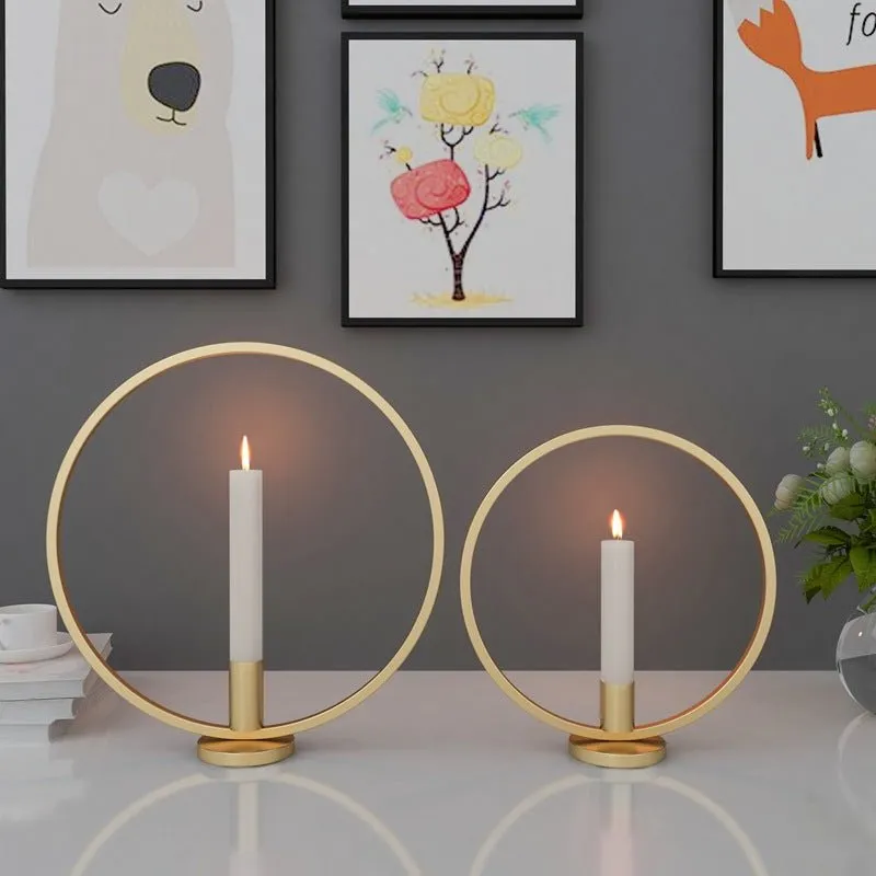 Iron Lotus Candlestick – Elegant & Durable Holder for Long Candles