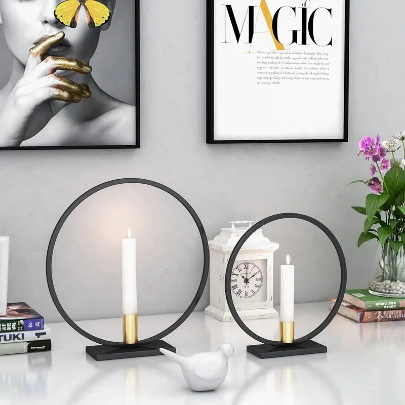Iron Lotus Candlestick – Elegant & Durable Holder for Long Candles