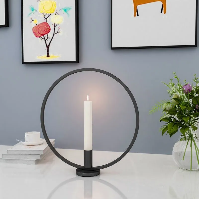 Iron Lotus Candlestick – Elegant & Durable Holder for Long Candles