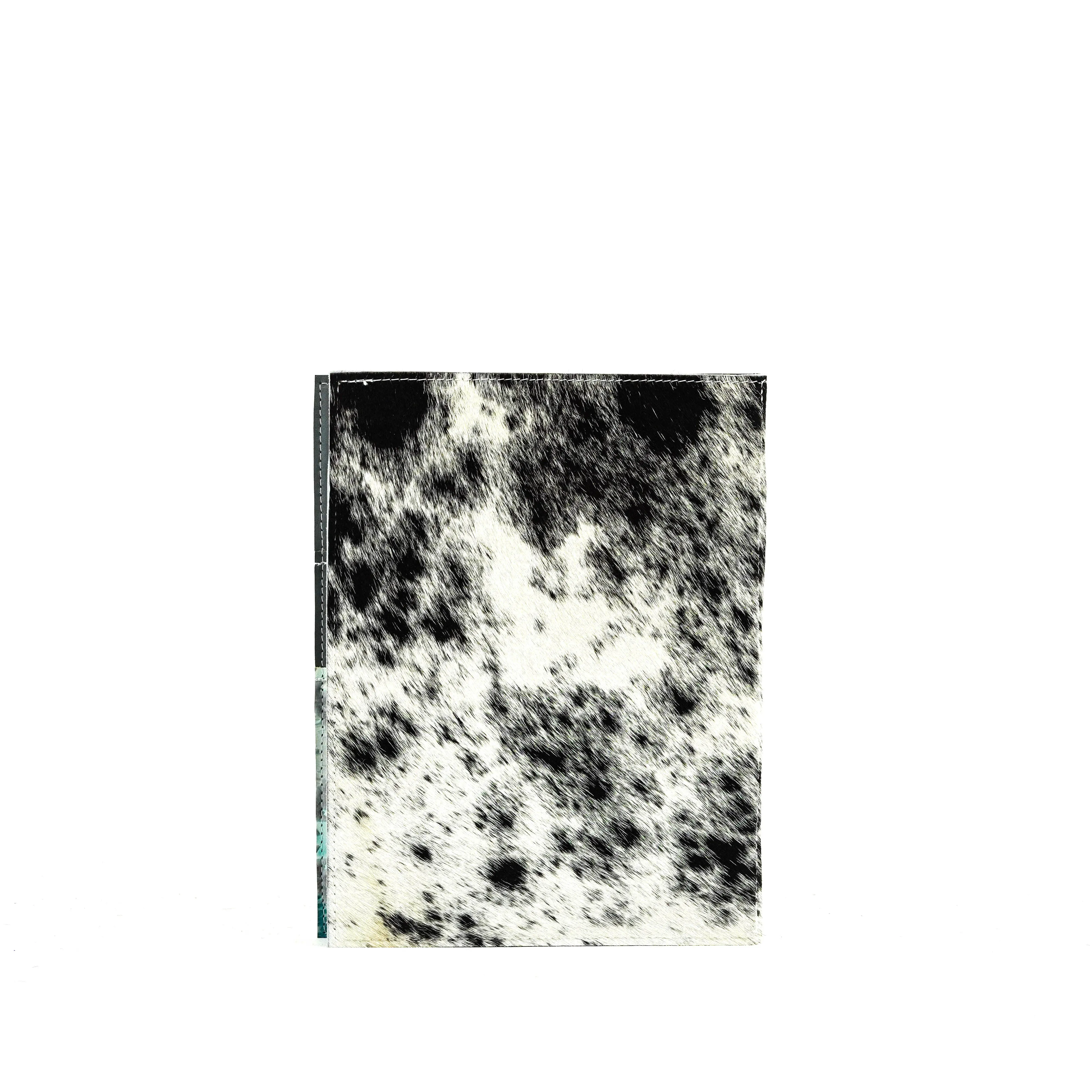 Large Notepad Cover - Black & White w/ Royston Navajo