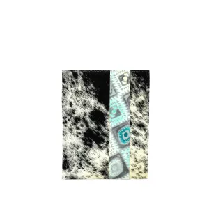 Large Notepad Cover - Black & White w/ Royston Navajo