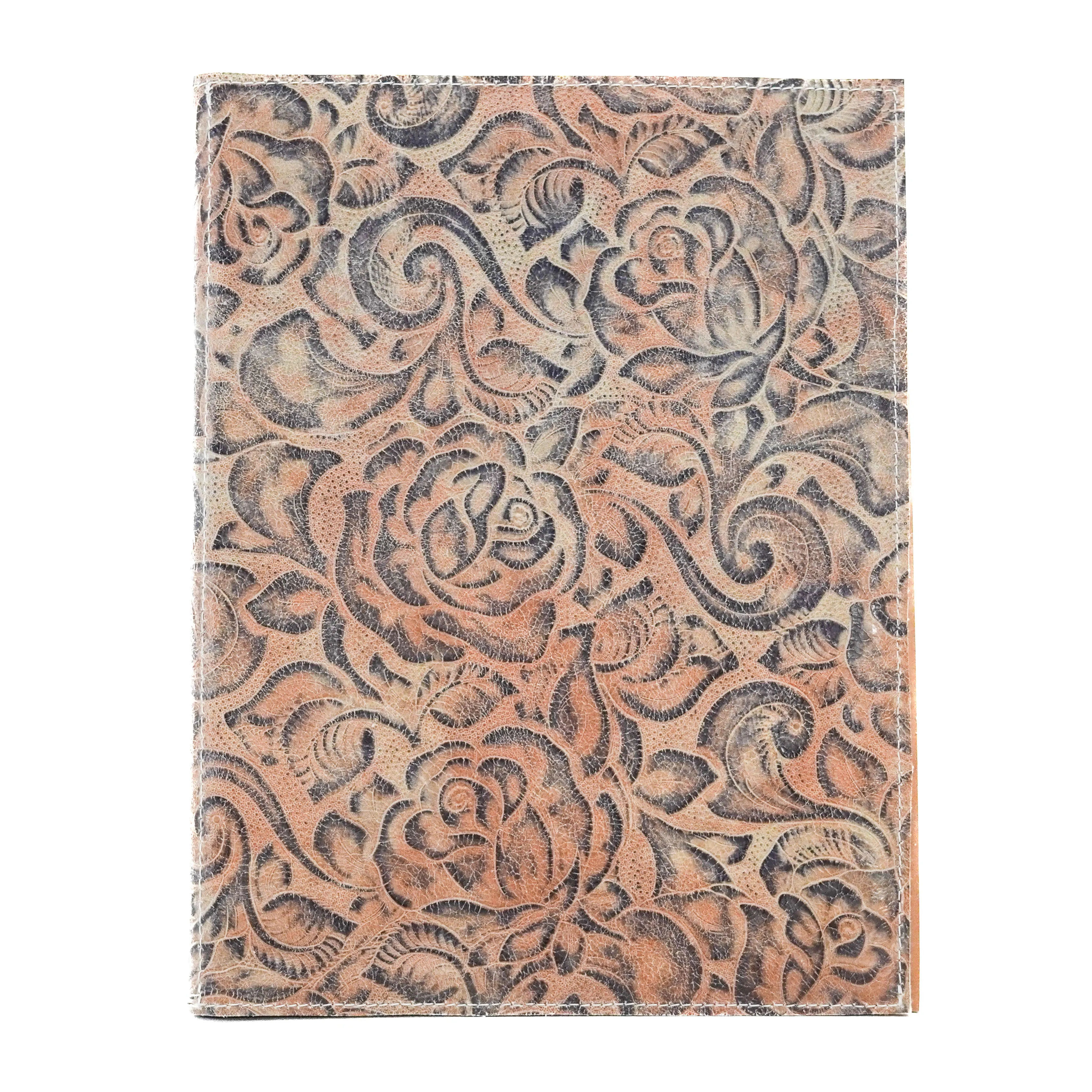 Large Notepad Cover -  w/ Antique Sundance Roses