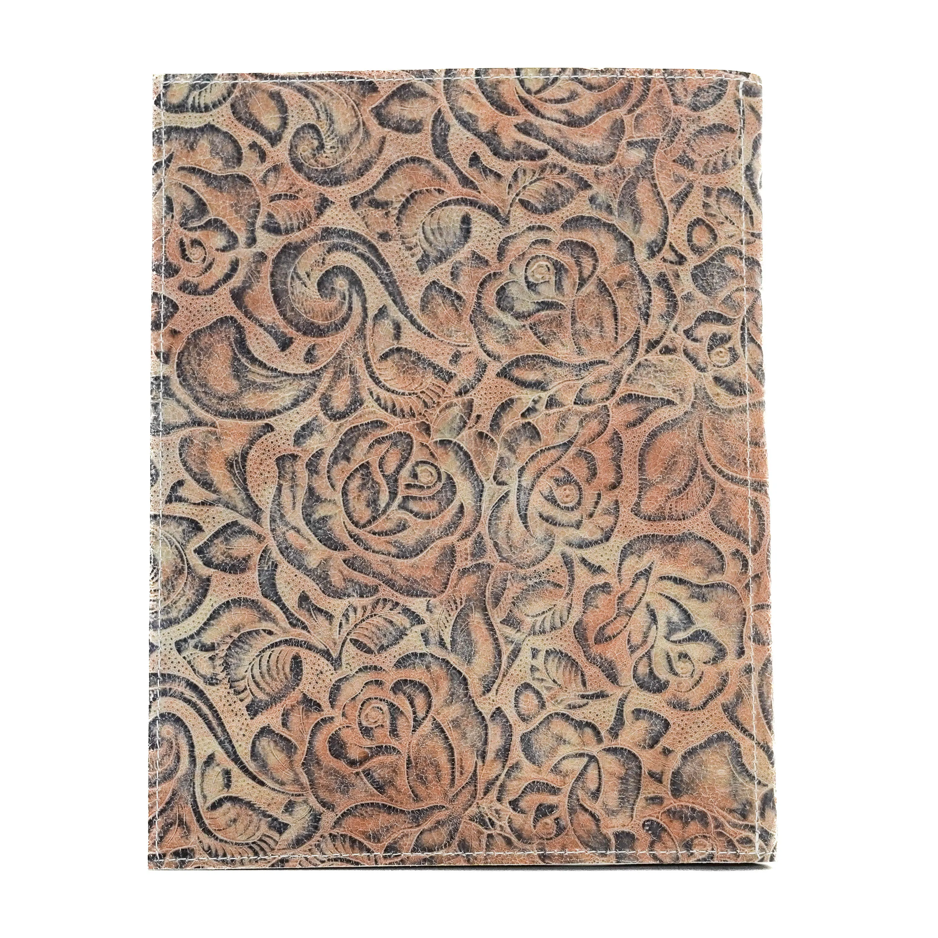 Large Notepad Cover -  w/ Antique Sundance Roses