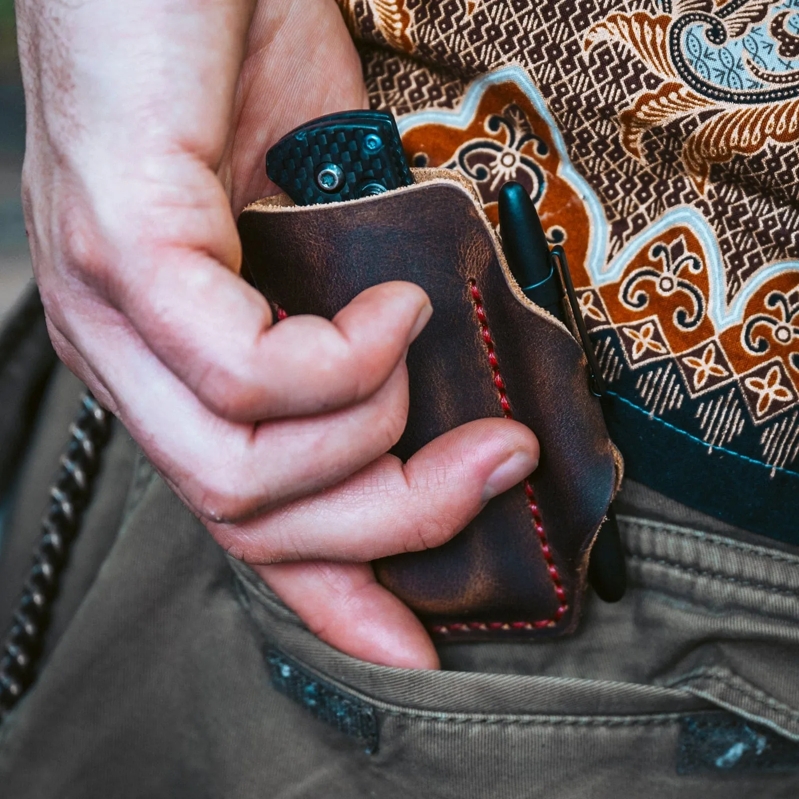 Leather EDC Pocket Armor