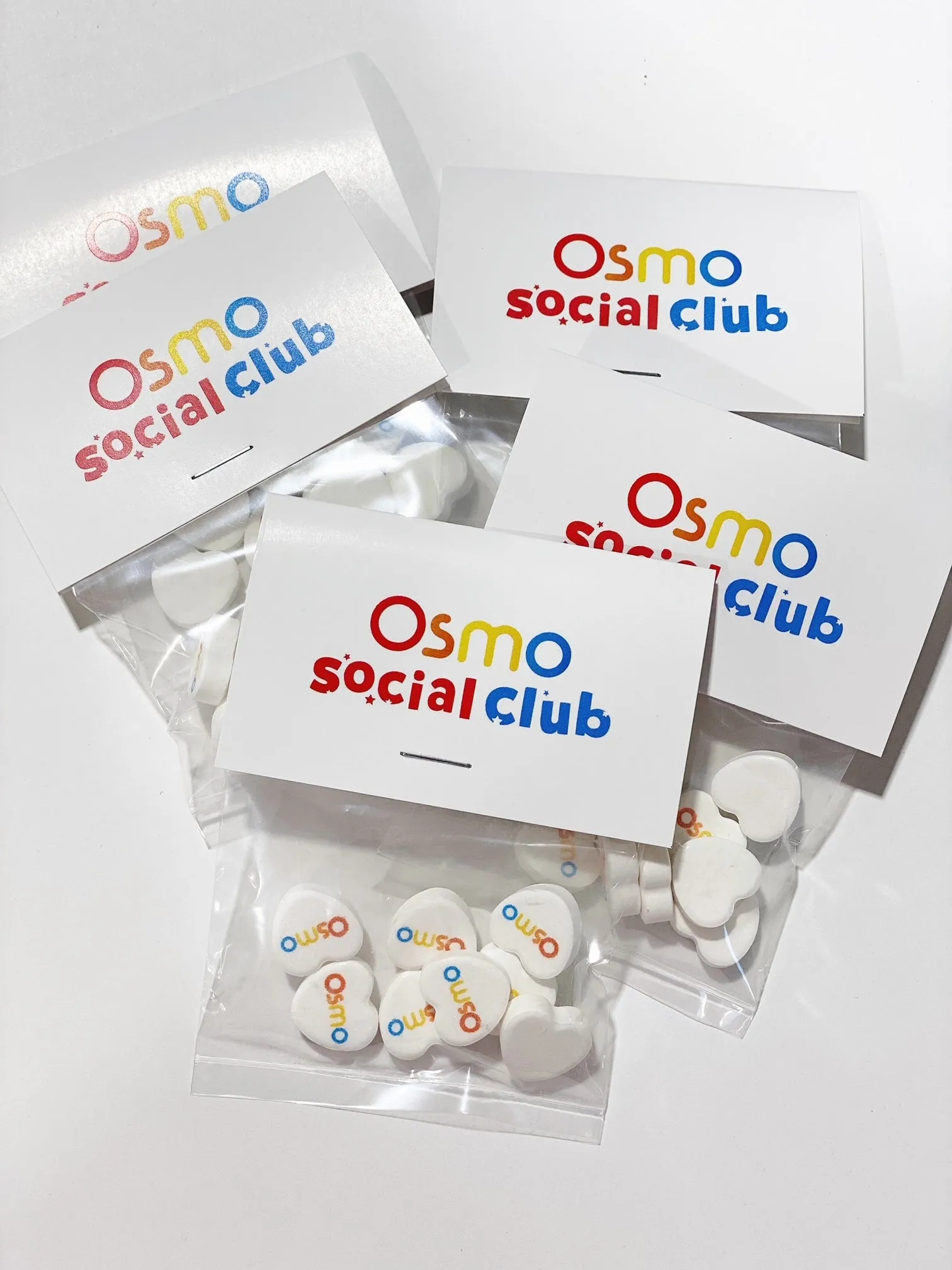 Logo Candy Hearts Personalized Bags - 8 Candies Per Bag (100 Bag Minimum)