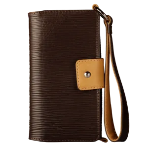 Lola XO - Wristlet Leather wallet case for iPhone 7