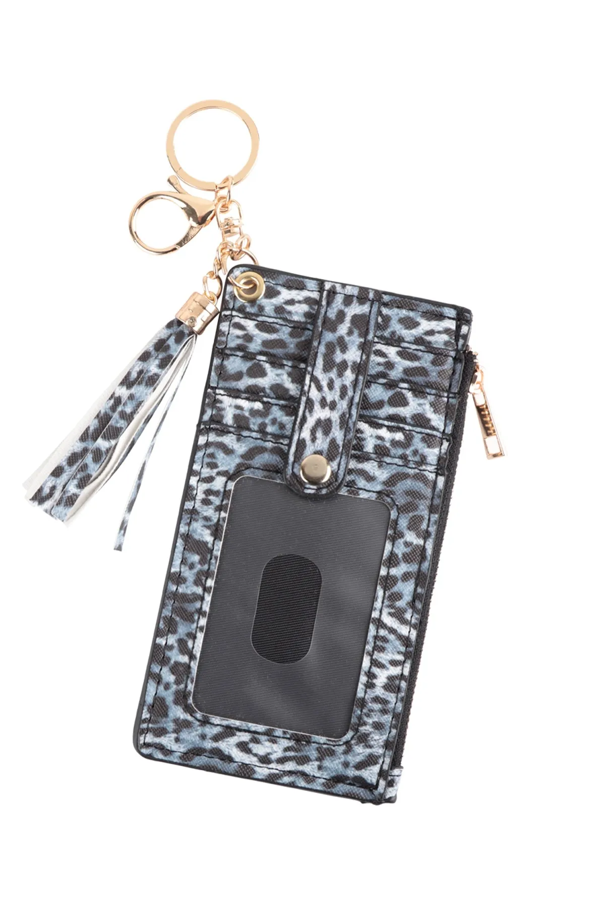 LONG ZIPPER WALLET TASSEL KEYCHAIN