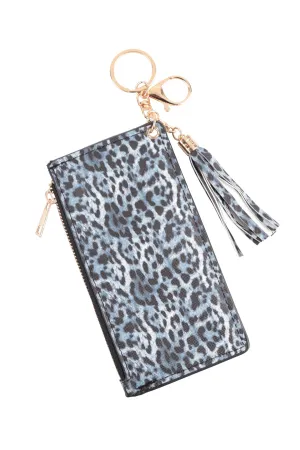 LONG ZIPPER WALLET TASSEL KEYCHAIN