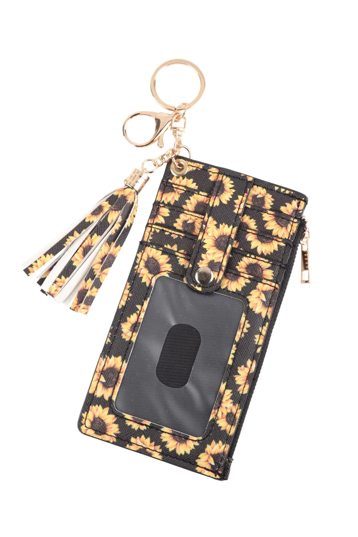 LONG ZIPPER WALLET TASSEL KEYCHAIN