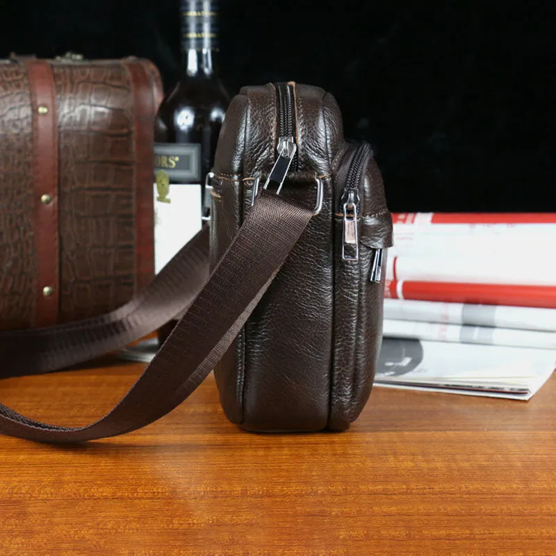 Luxury Vintage Male Messenger Bag Shoulder Leather Handbags