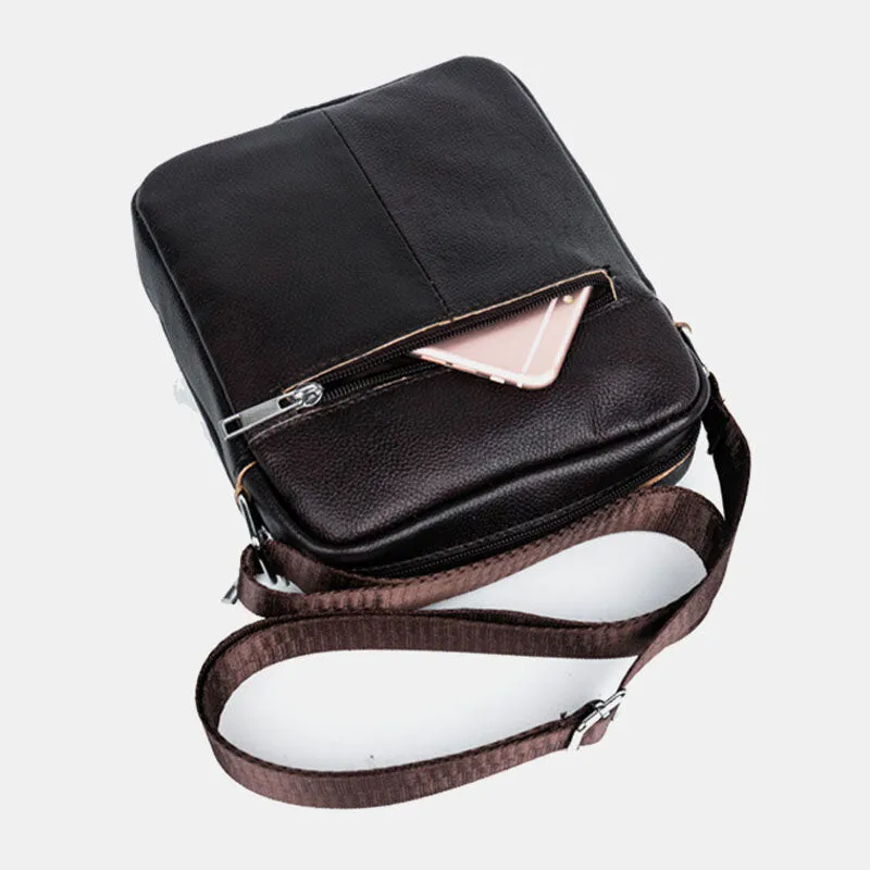 Luxury Vintage Male Messenger Bag Shoulder Leather Handbags