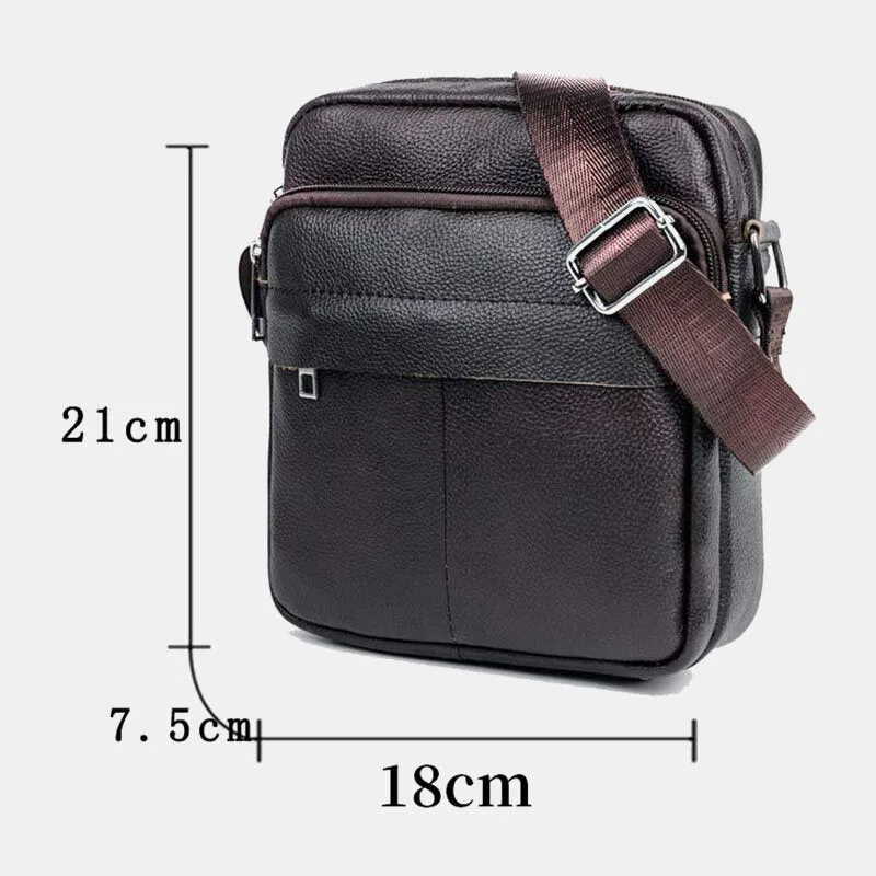 Luxury Vintage Male Messenger Bag Shoulder Leather Handbags
