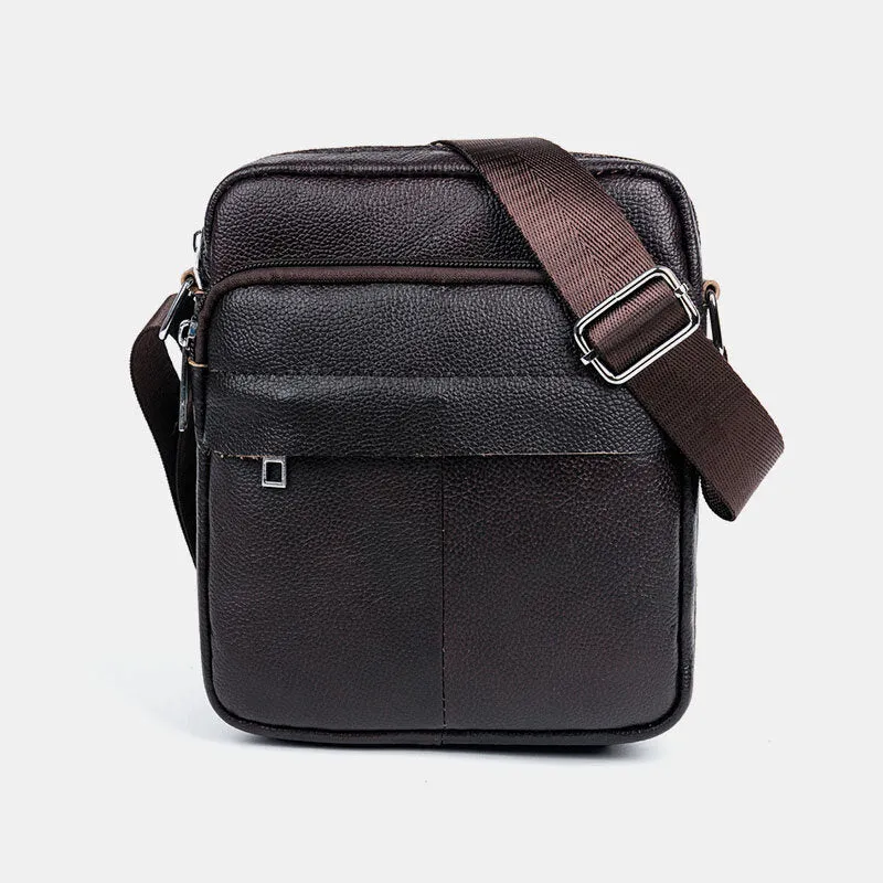 Luxury Vintage Male Messenger Bag Shoulder Leather Handbags