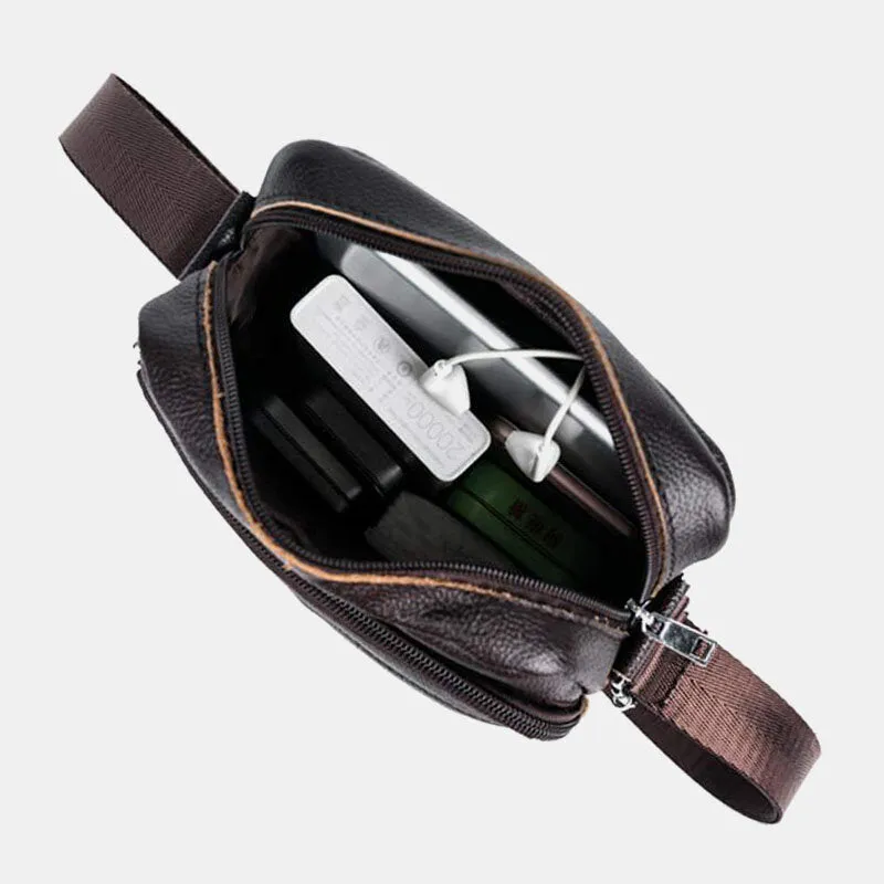 Luxury Vintage Male Messenger Bag Shoulder Leather Handbags