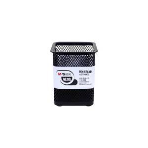 M&G Mesh Steel Pen Holder Black