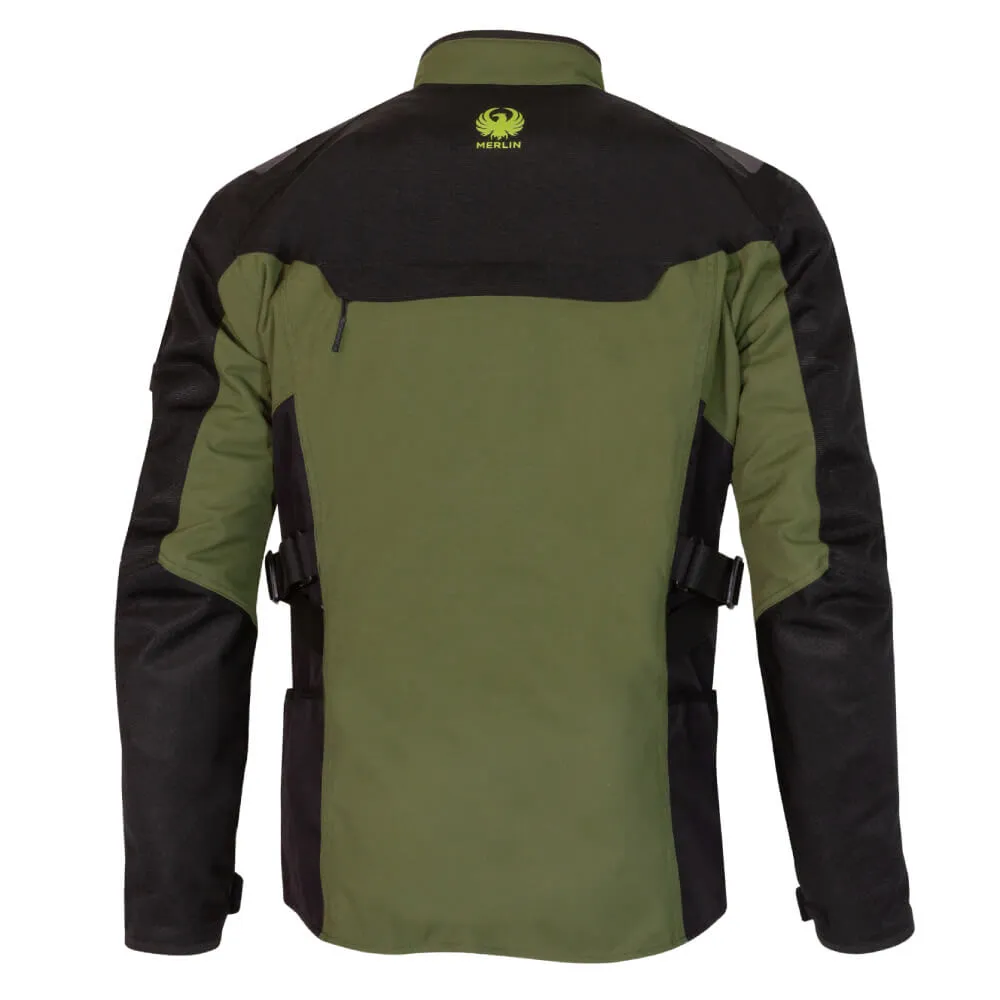 Merlin Navar Laminated D3O Explorer Jacket Black / Dark Green