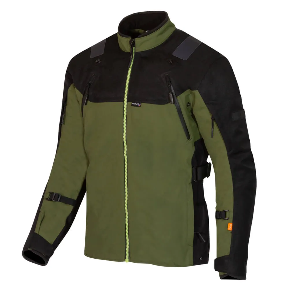 Merlin Navar Laminated D3O Explorer Jacket Black / Dark Green
