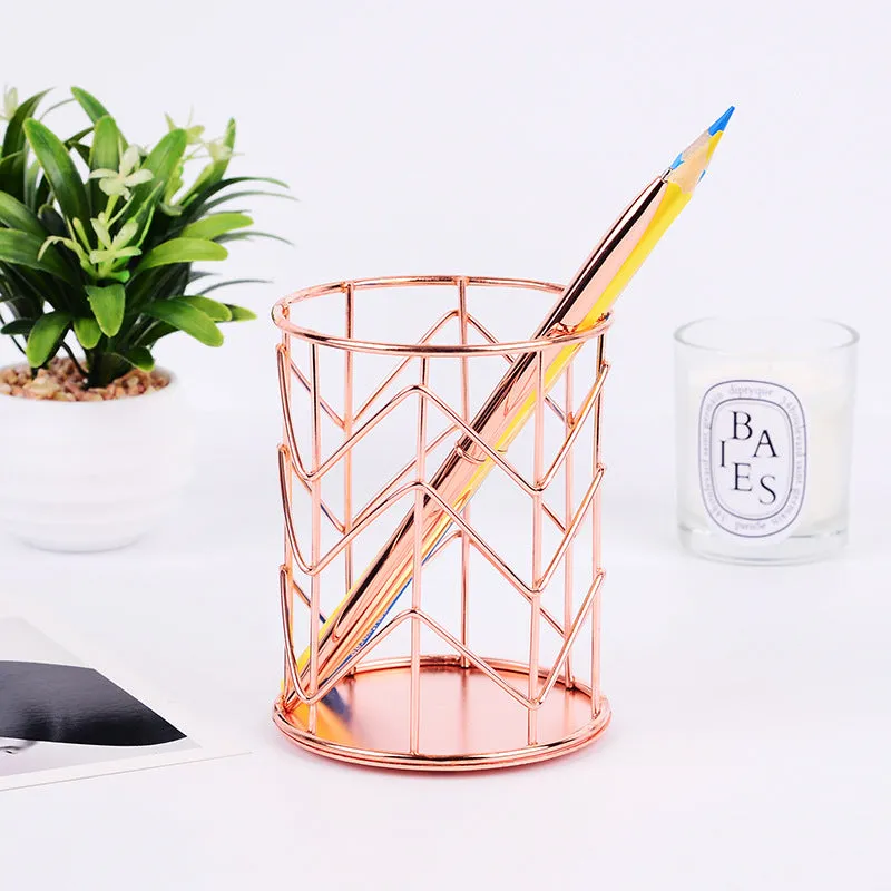 Metal Pen Holder | Desk Organizer | Pencil Holder | Makeup Brushes Holder