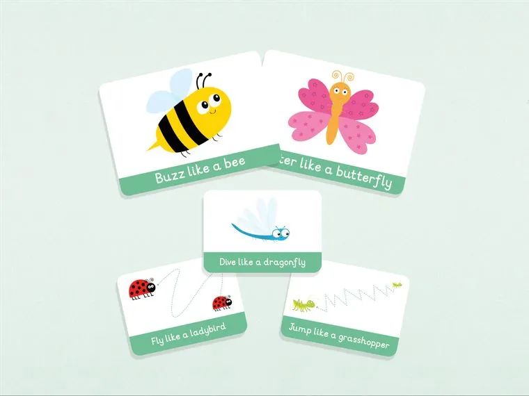 Mini Beasts & Pen Control Flashcards |  Toddler Flashcards