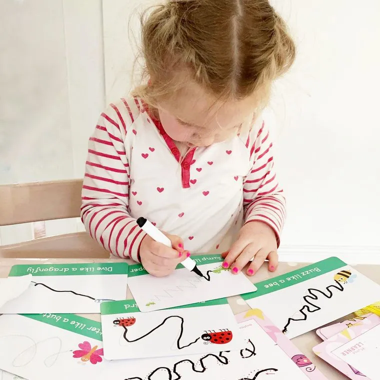 Mini Beasts & Pen Control Flashcards |  Toddler Flashcards