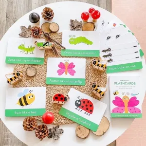 Mini Beasts & Pen Control Flashcards |  Toddler Flashcards