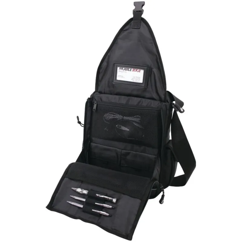 Mobile Edge MEMMS7 Mini Messenger Bag (Black/Red)