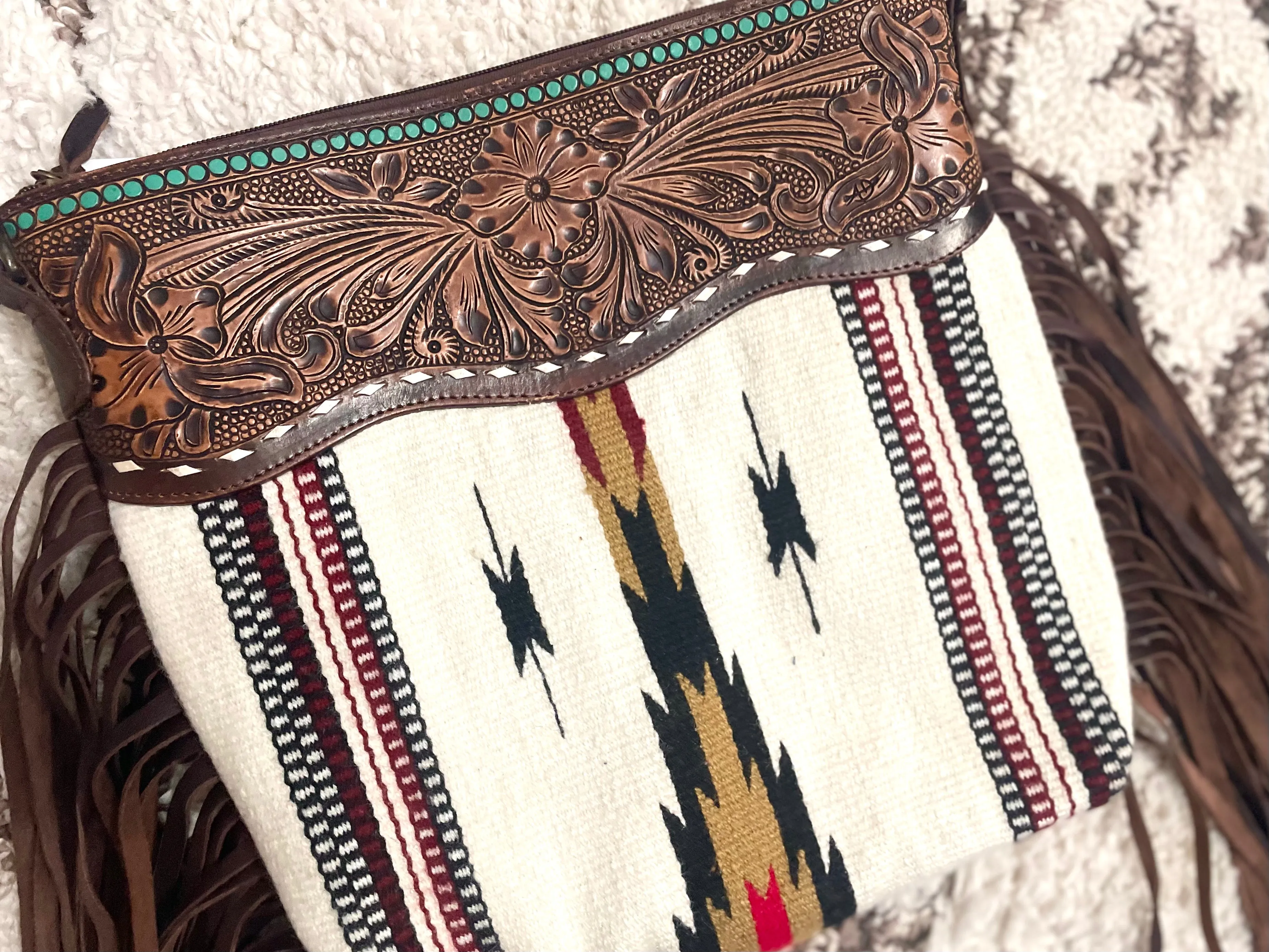 Mohave Cream & Neutral Wool Bag