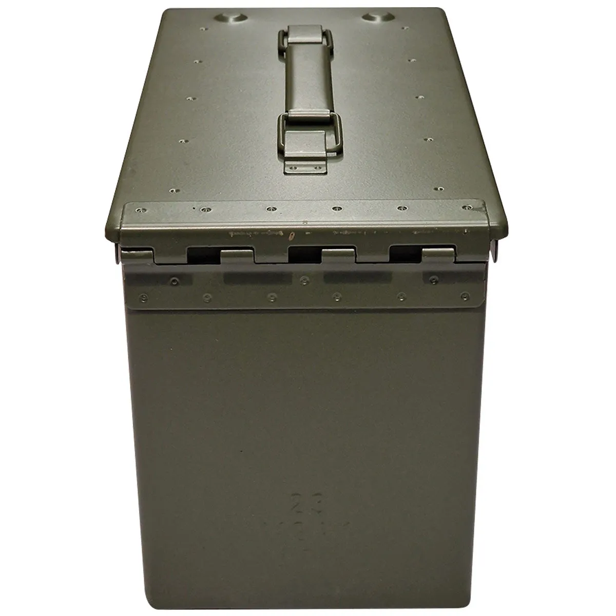 NATO M2A1 50 Cal Steel Ammo Box Olive Green - New